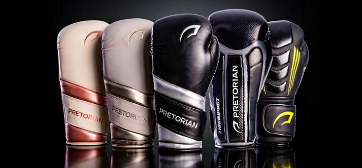 Luvas de boxe da marca Pretorian em várias cores